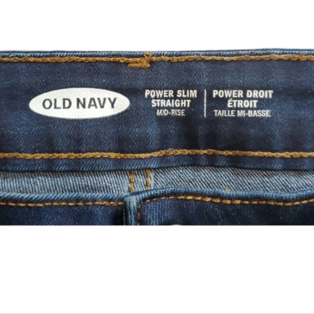 Old Navy Power Slim Straight Jeans - Picture 7 of 9